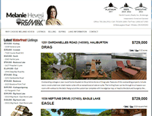 Tablet Screenshot of melaniehevesi.com